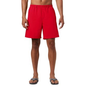 Columbia PFG Backcast III Water Big, Pantalones Cortos Rojos Para Hombre | 254876-DPQ